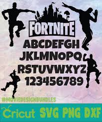 Download fortnite font family from here by a single click. Fortnite Font Bundle Logo Svg Png Dxf Movie Design Bundles