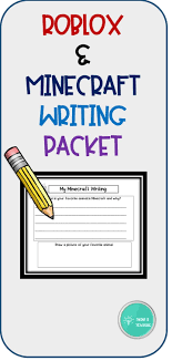 Roblox And Minecraft Writing Packet Opinion Writing Activities Writing Writing Activities