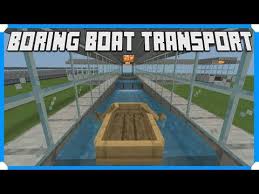 How To Build The Blissfully Boring Boat Transport Minecraft Bedrock Edition Youtube In 2020 Boat Transport Minecraft Plans Minecraft