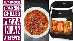 Lightly spray the top of pizza so that the toppings don't burn. Air Fried Frozen Pizza How To Cook Frozen Pizza In An Air Fryer Tower T17039 11l 5 In 1 Air Fryer Youtube