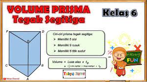 Cara menghitung tinggi prisma segitiga; Cara Menghitung Tinggi Prisma Tegak Segitiga Youtube