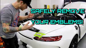 Use a spatula for quick removal of your cars emblem.but be sure the spatulas edges are smooth or scratch!😝 How To De Badge Your Car Removing Car Emblems And Badges Safely Youtube