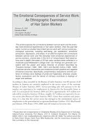 Over 10 years of experience in miro links, braidless sew ins, wig installments, and more. Pdf The Emotional Consequences Of Service Work An Ethnographic Examination Of Hair Salon Workers