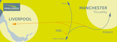 Map of the liverpool city region in the context of english districts. High Speed Rail Connection For Liverpool Moves Closer News St Helens Chamber
