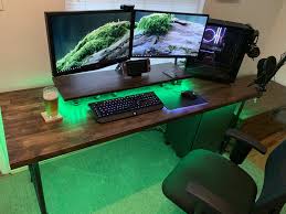 People are spending more and more time on the computer, whether it be. Custom Butcher Block Pipe Desk W Usb Ports And Wireless Charging First Big Diy Project Diy