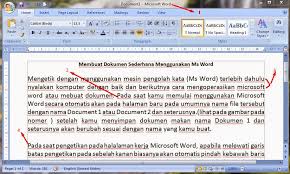 Membuat Dokumen Sederhana Menggunakan Ms Word Citangkolo Net Fokus Sudut Online
