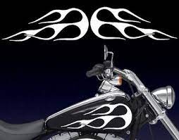 Universal Motorcycle Gas Tank Flames Decals Fits Harley Flame Decals Harley Harley Davidson
