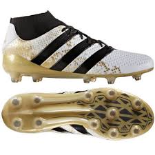 Adidas Black And White Soccer Cleats Adidas Ace 16 1 Primeknit Fg White Black Gold Metallic Soccer Boots Soccer Shoes Football Outfits