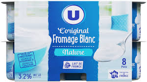 Fromage Frais Au Lait Pasteurise Nature 3 2 De Matiere Grasse U 8 X 90 G