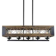 The metal and accessories in gold go well with a. Lnc Modern Farmhouse Chandelier Black Rectangular Dining Room Chandelier 5 Light Kitchen Island Natural Wood Pendant Light A03145 The Home Depot Farmhouse Chandelier Wood Chandelier Dining Room Modern Farmhouse Chandelier