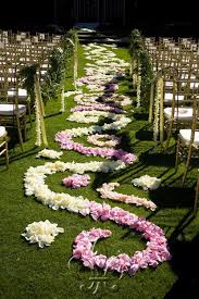 One of the best ways to decorate your beach wedding's space is by utilizing flora and fauna from the surrounding area. Rose Petal Aisle Styles And How To Calculate Petals Needed Flyboy Naturals Flyboy Naturals Inc