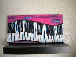 Music is highly addictive / by iconeo / piano keys / poster, card, fine art print. Piano Keys Painting Keyboard Abstract Original Acrylic Painting 30 00 Via Etsy Musical Art Music Artwork Piano Keys