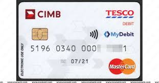 Our debit card works everywhere visa debit cards are accepted. Cimb Bank Tesco Debit Card With Mydebit Logo 2016