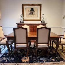 This Stunning Marquetry Top French Provincial Style Dining Table By Guy Chaddock Is Part Of Our Blue Bell Es French Provincial Style Dining Table Dining Chairs