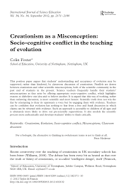 Skripsi thesis, universitas muhammadiyah surakarta. Pdf Creationism As A Misconception Socio Cognitive Conflict In The Teaching Of Evolution