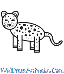 Draw fur with a slight zigzag in the u. How To Draw A Simple Cheetah For Kids