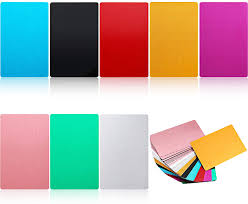 Jewelry business cards vector for free download jewelry business. Multicolor Aluminum Business Cards Blanks Laser Engraving Metal