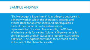 Ppt Dr Heideggers Experiment Powerpoint Presentation