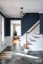 A Look At My Newly Painted Entryway Color Farrow And Ball Stiffkey Blue Entryway Painting Farrowandball S Wohnung Streichen Eingangsbereich Farbe Wohnung