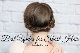 Short hair is easy to maintain. 45 Cute Easy Updos For Short Hair 2020 Guide