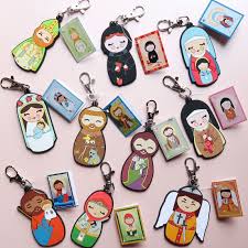 Brand New Saint Charms From Shining Light Dolls Ten New Styles Each With Their Own Tiny Saint Holy Card St Patrick Catholic Gifts All Saints Day Peg Dolls