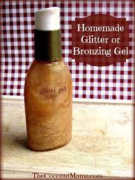 Homemade Glitter Gel The Coconut Mama Homemade Glitter Glitter Gel Natural Beauty Diy
