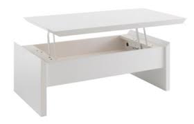 Soley Table Basse Avec Plateau Relevable Blanc Table Basse Avec Plateau Relevable Table Basse Deco Salon