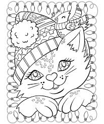 Hundreds of free spring coloring pages that will keep children busy for hours. Christmas Cat And Cardinal Coloring Page Crayola Com