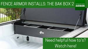 The utility of truck bed tool boxes is unmatched, providing safety, protection, and easy access to your tools. Bakbox 2 Truck Bed Tool Box Installation On Ford F150 Fence Armor Youtube