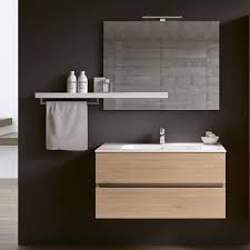 Mobile bagno in legno massello corteccia. Mobile Bagno Legno Naturale Sospeso 90 Cm Moon Bmt