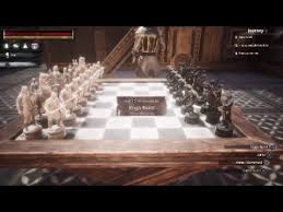 Hello, i am new player for online chess it's very important for white to start on rank 1 and 2, black on rank 7 and 8. Conan Exiles Setting Up A Chess Game Youtube