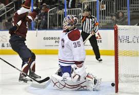 Anywhere else a 31 y/o taking a run at a kid would result in a huge uproar, but not here. Thrashers Extend Win Streak With Canadiens Shutout Reuters Com