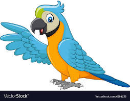 Cartoon Macaw Presenting Isolated Vector Image On Vectorstock Parrot Cartoon Cartoon Clip Art Cartoon Drawings Scarlet macaw parrot colored pencil drawing. cartoon macaw presenting isolated