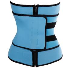 unisex women underbust waist trainer zipper tight up body cincher neoprene body wasit tummy control shaper shapewear in tops from womens clothing