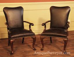 And with so many options to choose from, it can easily feel overwhelming to find the right one. Leather Upholstered Dining Room Arm Chairs With Queen Anne Feet