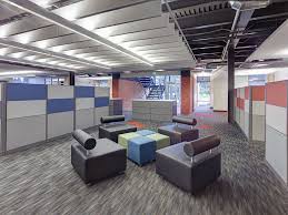 Milliken S In Color And The Basics Spectrum Featured In Jadak Technologies In North Syracuse Ny Design By D Corporate Design Carpet Design Workplace Design