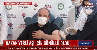 Varank, başkan mandal ile aşı denemelerinin 38 gönüllüsü arasında olduklarını belirterek, şunları dedi: Sanayi Ve Teknoloji Bakani Mustafa Varank Gonullu Olarak Yerli Asi Oldu Saglik Haberleri