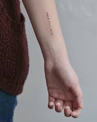 70 Tattoos That Prove How Powerful A Single Word Can Be One Word Tattoos Think Tattoo Confidence Tattoo