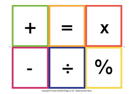 11 best photos of printable math signs and symbols math