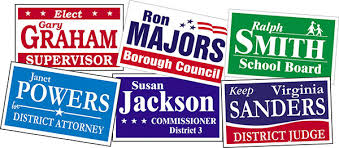 As a united states political sign maker, our expertise starts with narrowing your decisions on choice of poster or sign materials, sign sizes, sign quantities. Political Yard Signs Campaign Election Signs