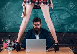 Sexy Teacher And Sensual Schoolgirl Student, Education For Adult. Back To  School. Sexy Student Schoolgirl With Short School Girl Skirt Seduction  Surprised Teacher In Classroom. Romantic Lovers. Stock Photo, Picture and  Royalty
