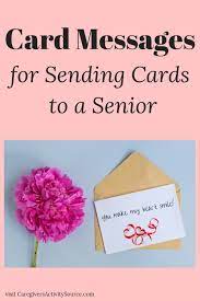 Card Messages For Sending Cards To Seniors