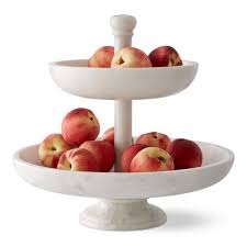 Marble Tiered Fruit Basket In 2021 Tiered Fruit Basket Replacing Kitchen Countertops Fruit Basket
