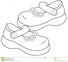 With leather shoes around top view animal footprint on a. Girls Shoes Clipart Black And White 9 Clipart Station