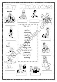 My Hobbies Worksheet English Worksheets For Kids English Lessons For Kids Hobbies For Kids