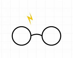 Harry Potter Glasses With Lightning Bolt Svg Glasses Svg Wizard Svg Round Glasses Svg In 2020 Harry Potter Glasses Svg Lightning Bolt