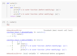 So when python compiles your inner _func in the second example to bytecode it sees the x += 1 you can check on the function itself (specifically its underlying code object) that there is one local. Don T Use Recursion In Python Any More By Christopher Tao Towards Data Science