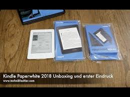 The kindle paperwhite features a superior screen, waterproofing, a bigger battery, and more storage than the basic kindle, so there's no question that the kindle paperwhite wins this showdown. Kindle Paperwhite 2018 Unboxing Und Erster Eindruck Youtube