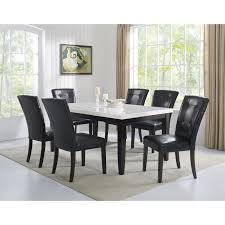 【perfect fit】create your own pub at home with bonnlo 3 piece pubtable set.this set includes 1 counter height table with 2 bar stoolsfeaturing padded faux leather seats for added. Steve Silver Francis 7 Piece Table And Chair Set Wayside Furniture Dining 7 Or More Piece Sets