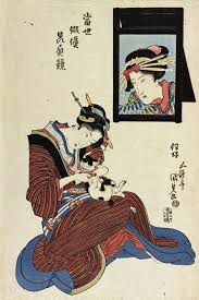 歌川国貞 和の暮らし 和の着こなし 日本画 猫 絵 浮世絵 美人 画